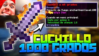 COMO HACER el CUCHILLO A MIL GRADOS de Thegrefg en MINECRAFT 116  Comando Calvaland [upl. by Edveh]