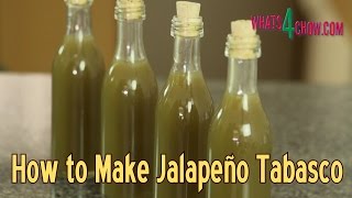 How to Make Jalapeno Tabasco Sauce  Making Green Tabasco Sauce at Home [upl. by Sesmar]