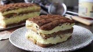 Tiramisú auténtica receta italiana sin lactosa 🇮🇹  Lactosefree Tiramisu [upl. by Aker]