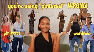 youre using pinterest WRONG girl  how to always have what to wear with pinterest [upl. by Joshi]