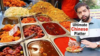 Ultimate Chinese Platter in Rs 100 Only in CR Park  Chinese Food  Chinese Chaat  Street Food [upl. by Bernat928]