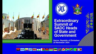 Extraordinary Summit of SADC Heads of State and Government—20 Nov 2024 [upl. by Strickler736]