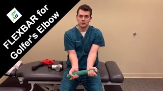 Rehab for Golfer’s Elbow  Theraband Flexbar [upl. by Trilbie]