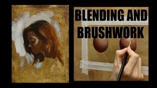 Oil painting techniques  Blending and brushwork [upl. by Ehgit662]