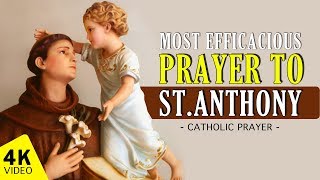 MOST EFFICACIOUS PRAYER TO SAINT ANTHONY [upl. by Iatnwahs500]