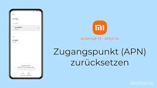 Zugangspunkte APN zurücksetzen  Xiaomi Android 13  MIUI 14 [upl. by Akcirehs950]