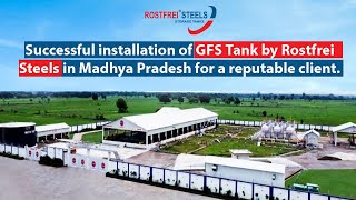 Successful installation of Glass Fused Steel Tank by Rostfrei Steels in Madhya Pradesh [upl. by Yerdna282]