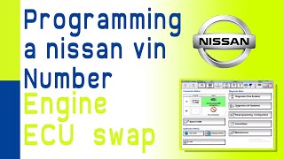 programming a Nissan vin number Engine Ecu Swap [upl. by Dalpe190]