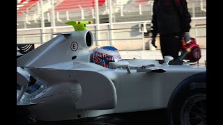 HONDA RA07 SILV TEST F1 JENSON BUTTON TESTING [upl. by Enylrac]