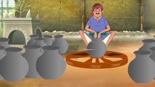 100 घड़ा  100 मटका  Magic Pot in Hindi  Hindi Kahani  Hindi Fairy Tales [upl. by Aylward]