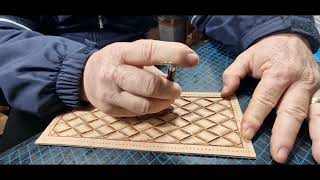 Making a leather carving menwallet [upl. by Dedie]