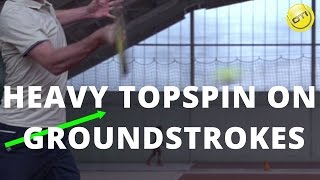 Tennis Topspin How Anybody Can Hit With Topspin [upl. by Eelik29]