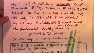 Differential Geometry Lecture 21 part 1 orthogonal patches and Gaussian Curvature [upl. by Henryetta]