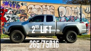 BFG KO2 26575r16 KO2 tires and lift on Tacoma [upl. by Revorg]