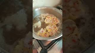 Cooking Siomai soup and Chicken turbo [upl. by Anemij]