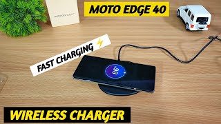 Best Wireless Charger for Motorola Edge 40  15w Wireless Charger [upl. by Tarfe]