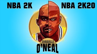 SHAQUILLE ONEAL evolution NBA 2K  NBA 2K20 [upl. by Lonergan]