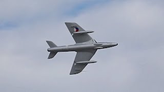 Hawker Hunter F6A flying Display at Volkel Luchtmachtdagen 2013 AirShow [upl. by Salohci]