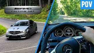 MercedesBenz C63 AMG Edition 507  POV  FLYBYS  SOUND 4K UHD [upl. by Ayerdna964]