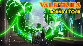 VALKYRIES ROUND 1 TO 10  Record of Ragnarok [upl. by Autum]