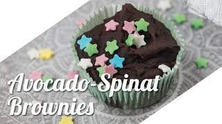 AvocadoSpinat Brownies [upl. by Ahsikyw]