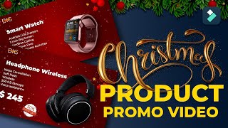 How to Create Christmas Product Sales Promo Video [upl. by Notlek]