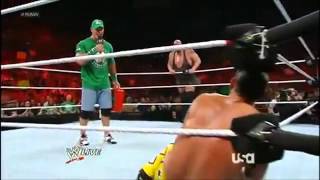 WWE Raw 16 July John Cena Announces That He Cashes In His MITB Contract At Raw 10002012 [upl. by Ahseinod]