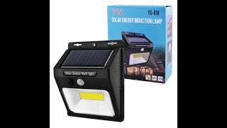 Solar Light Outdoor Solar Lamp PIR Motion Sensor Wall Light Waterproof Solar Powered wall lamp [upl. by Airtap]