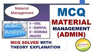 MCQ ON MATERIAL MANAGEMENT ADMIN [upl. by Brena]