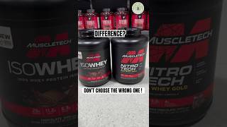 DON’T Choose the Wrong One  MuscleTech 100 Gold Whey VS Iso Whey shorts shortsfeed [upl. by Hetty]