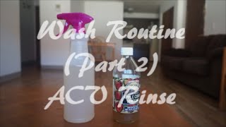 Wash Routine Part 2  ACV Rinse on Natural Hair [upl. by Portia]