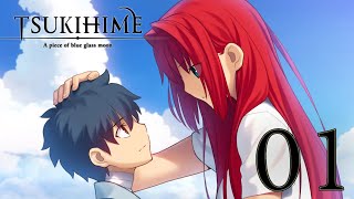 Daaro Plays TSUKIHIME A piece of blue glass moon  Episode 1  quotThe Boy with the Mystic Eyesquot [upl. by Muiram452]