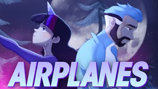 AIRPLANES Mordecai x Twilight  Caleb Hyles amp annapantsu Cover lyrics [upl. by Cordelie]