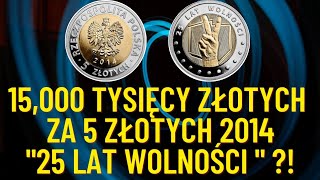 15000 tysięcy zlotych za 5 złotych 2014 quot25 lat wolności quot [upl. by Odnanreh]