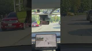 🤯Self Driving Car Fixes its Mistake Watch full video to see more [upl. by Halladba536]