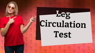 How to check circulation in legs at home [upl. by Ecnerewal206]