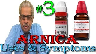 Arnica in Hindi Part 3  Uses amp Symptoms in Homeopathy by Dr P S Tiwari [upl. by Veleda689]