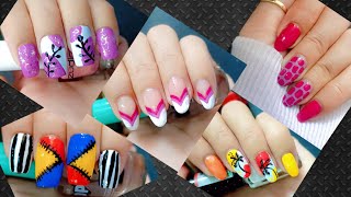 5 Easy Nail art design  simple and classy nail art design 2024 [upl. by Frum]