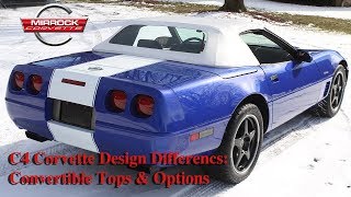 C4 Corvette Design Differences Convertible Hard Tops [upl. by Shem670]