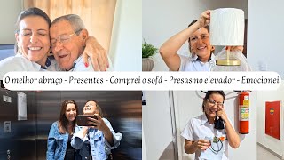 VLOG  Meu aniversário  MUITOS presentes  Comprei um SOFÁ  MISSA e Churrasquinho [upl. by Burnight]