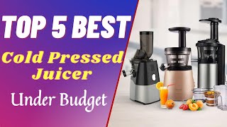 Top 5 Best Cold Press Juicer in India Under Budget 2021  Best Slow Juicer  Best Juicer in India [upl. by Ocirne]