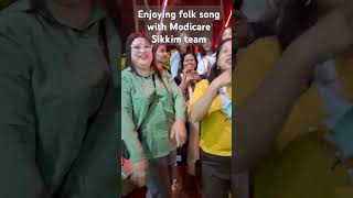 Folk song with Modicare Sikkim team gomtivlogs dighabeach [upl. by Deyes]