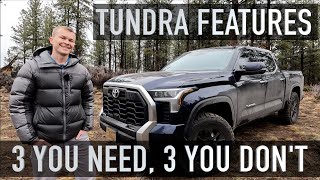 2022 Tundra  3 Features You Need 3 You Dont [upl. by Rahmann]