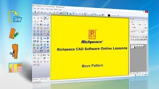 Richpeace CAD Software Online LessonsTip of the dayMove patternV9 [upl. by Airetak]