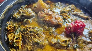 Gambia Traditional Dish recipe Plasas cooked with Spinach Leaves plasas gambia gambiarecipe [upl. by Devaj]