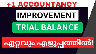 Trial Balance പഠിക്കാം 5 Mark ഉറപ്പിക്കാംPlus OneAccountancyImprovementTrial Balance Preparation [upl. by Hildegaard]