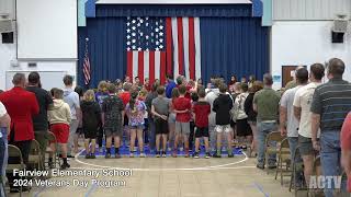 Fairview Elementary School 2024 Veterans Day Program [upl. by Ayotl]