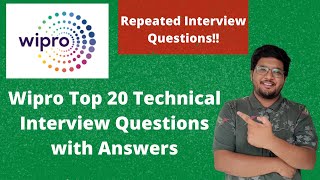 Wipro Top 20 Technical Interview Questions With Answers  Repeated Questions 🔥🔥 [upl. by Tuhn]