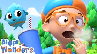 Blippi Learns Why We Burp  Blippi Wonders Educational Videos for Kids [upl. by Sew]