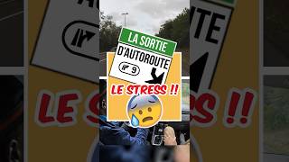 🚘Sortie dautoroute Le Stress 😱permisdeconduire autoecole conduiteonline [upl. by Au]